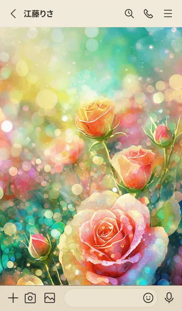 [LINE着せ替え] 薔薇(バラ)の花の着せかえ(R189)の画像2