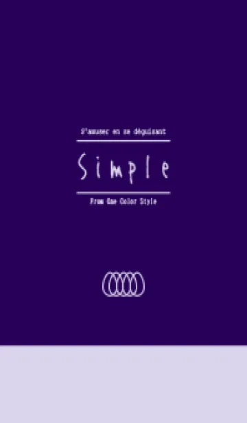 [LINE着せ替え] Simple／グレープの画像1