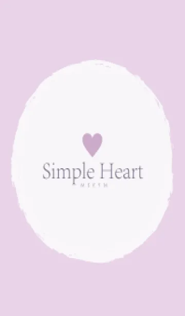 [LINE着せ替え] Simple Heart Dusky Purple - NATURAL 3の画像1