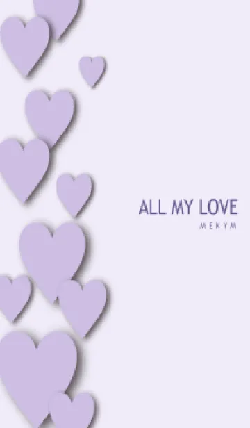 [LINE着せ替え] ALL MY LOVE-PURPLE HEART 14の画像1