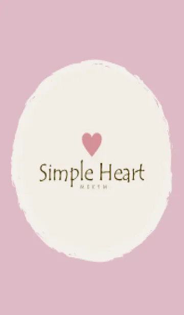 [LINE着せ替え] Simple Heart Dusky Pink - NATURAL 36の画像1