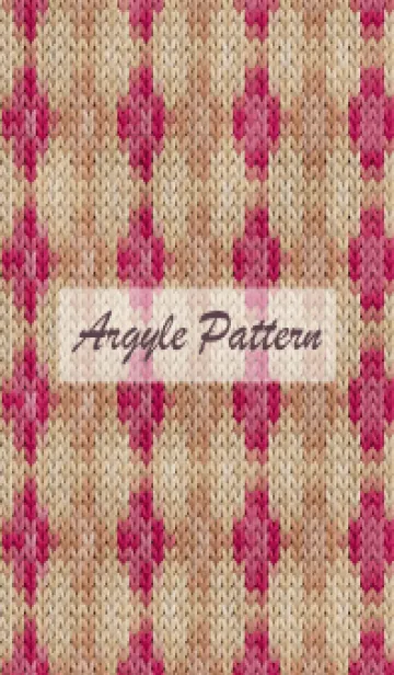 [LINE着せ替え] argyle pattern embroidery 21の画像1