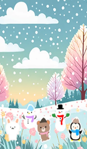 [LINE着せ替え] 可愛い北欧風着せかえ(Winter-241)の画像1