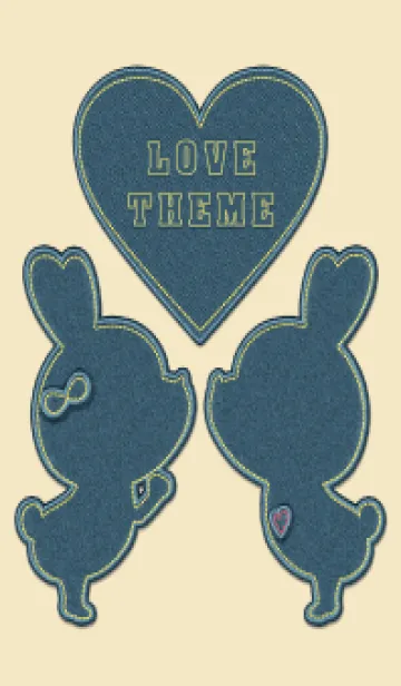 [LINE着せ替え] Love Theme jeans 24の画像1