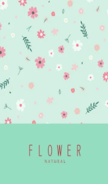 [LINE着せ替え] FLOWER MINT GREEN -NATURAL-58の画像1