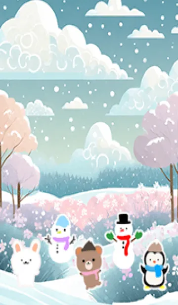 [LINE着せ替え] 可愛い北欧風着せかえ(Winter-251)の画像1