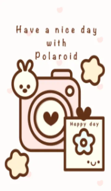 [LINE着せ替え] Happy pastel polaroid 11の画像1
