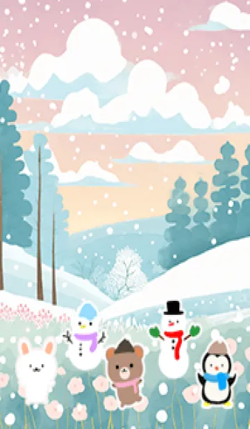 [LINE着せ替え] 可愛い北欧風着せかえ(Winter-253)の画像1