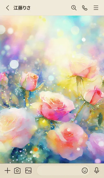 [LINE着せ替え] 薔薇(バラ)の花の着せかえ(R202)の画像2