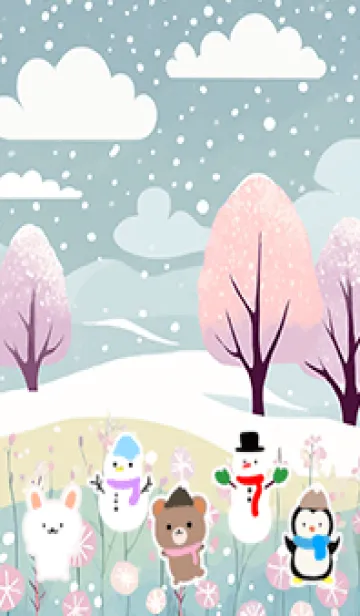 [LINE着せ替え] 可愛い北欧風着せかえ(Winter-255)の画像1