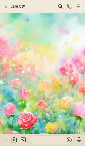 [LINE着せ替え] 薔薇(バラ)の花の着せかえ(R205)の画像2