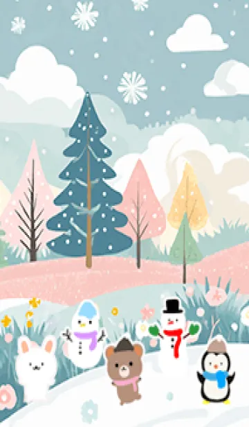 [LINE着せ替え] 可愛い北欧風着せかえ(Winter-260)の画像1