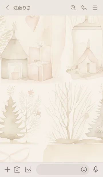 [LINE着せ替え] beige☆優しい冬05_1の画像2