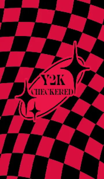 [LINE着せ替え] ✦ Y2K CHECKERED ✦ 01 PINK 3 ✦の画像1