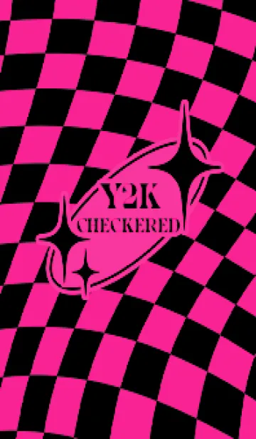 [LINE着せ替え] ✦ Y2K CHECKERED ✦ 01 PINK 2 ✦の画像1