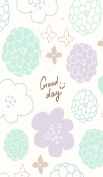 [LINE着せ替え] 北欧風 鞠 花13の画像1