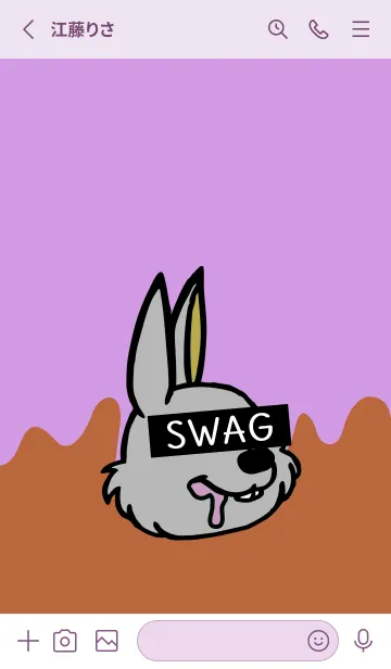 [LINE着せ替え] スワッグ ラビット 18の画像2