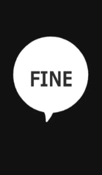 [LINE着せ替え] シンプルファイン(黒)の画像1