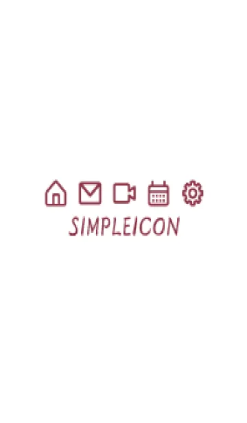 [LINE着せ替え] SIMPLE ICON -WHITE- 94の画像1