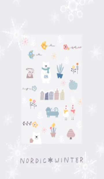 [LINE着せ替え] violet♡冬の北欧04_1の画像1