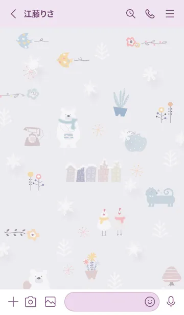 [LINE着せ替え] violet♡冬の北欧04_1の画像2