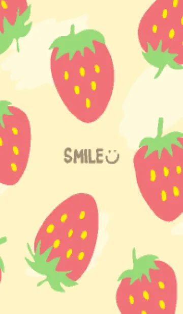 [LINE着せ替え] イチゴ 可愛い ランダム6の画像1