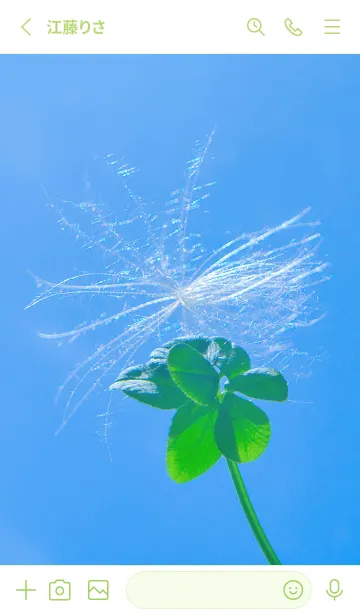 [LINE着せ替え] ケサランパサラン&七つ葉クローバー #5-21の画像2