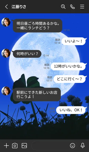 [LINE着せ替え] 7-Leaf Clover & Full Moon #2-24の画像3