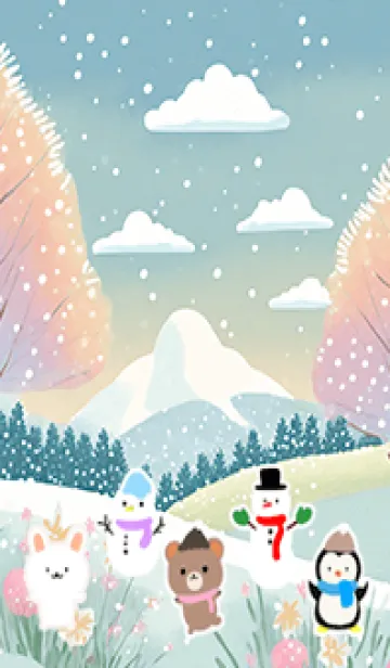 [LINE着せ替え] 可愛い北欧風着せかえ(Winter-279)の画像1