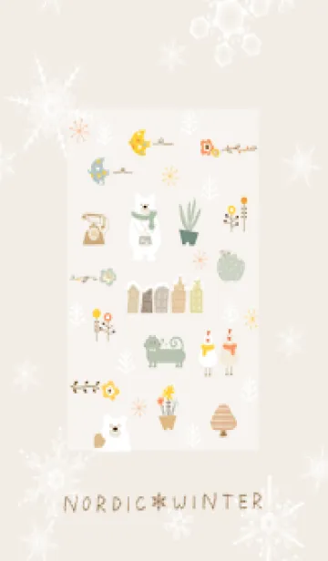 [LINE着せ替え] beige♡冬の北欧05_1の画像1