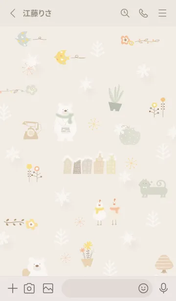 [LINE着せ替え] beige♡冬の北欧05_1の画像2