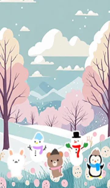 [LINE着せ替え] 可愛い北欧風着せかえ(Winter-277)の画像1