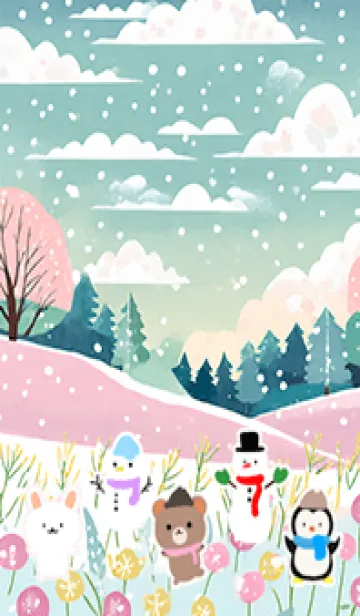 [LINE着せ替え] 可愛い北欧風着せかえ(Winter-276)の画像1