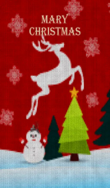 [LINE着せ替え] Merry Christmas embroidery 18の画像1