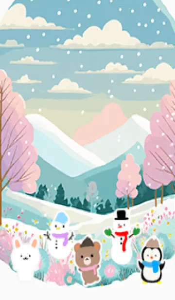 [LINE着せ替え] 可愛い北欧風着せかえ(Winter-280)の画像1