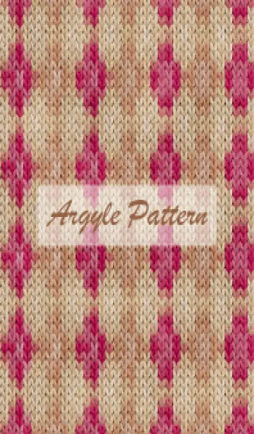 [LINE着せ替え] argyle pattern embroidery 23の画像1