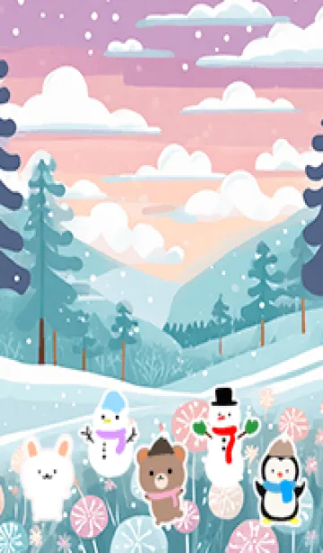 [LINE着せ替え] 可愛い北欧風着せかえ(Winter-281)の画像1