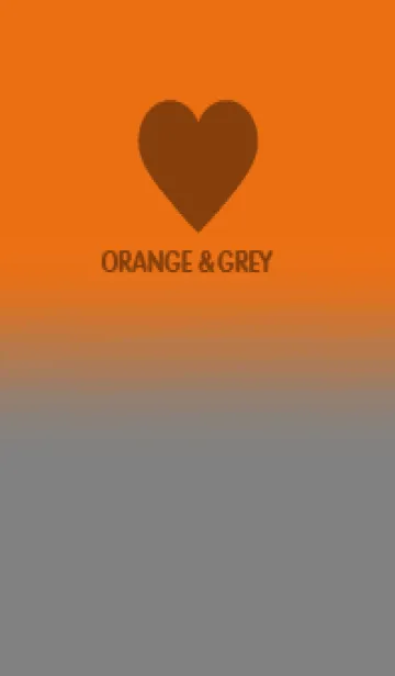 [LINE着せ替え] Orange & Grey V6 (JP)の画像1