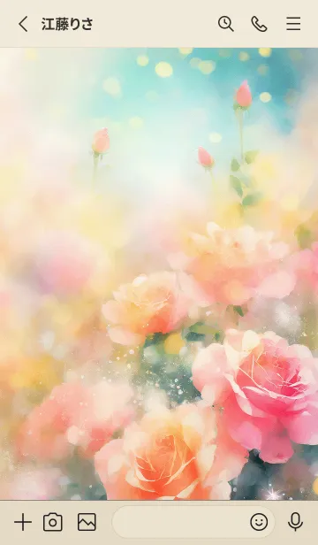 [LINE着せ替え] 薔薇(バラ)の花の着せかえ(R232)の画像2