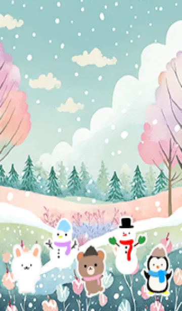 [LINE着せ替え] 可愛い北欧風着せかえ(Winter-283)の画像1