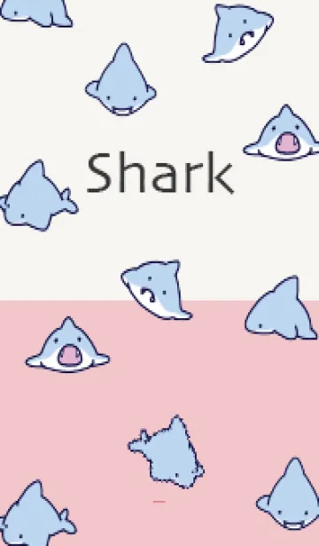 [LINE着せ替え] ピンク : ちびさめの画像1