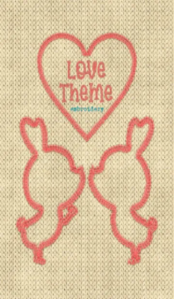 [LINE着せ替え] Love Theme Embroidery 10の画像1