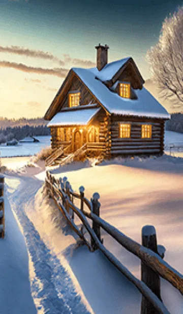 [LINE着せ替え] 優美な冬の風景の着せかえ(Winter-203)の画像1