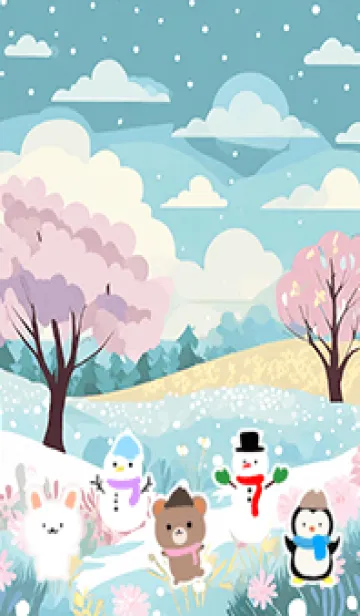 [LINE着せ替え] 可愛い北欧風着せかえ(Winter-285)の画像1