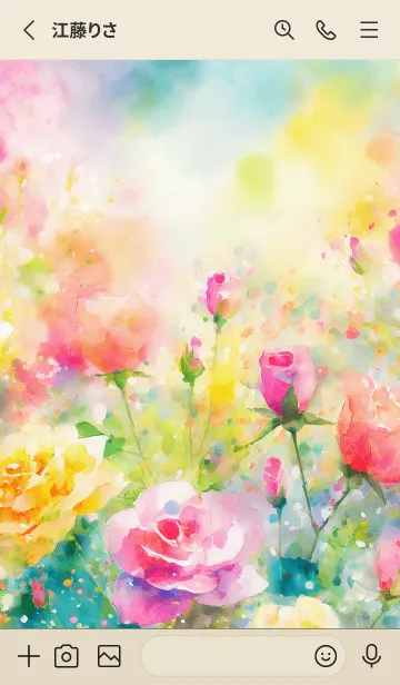 [LINE着せ替え] 薔薇(バラ)の花の着せかえ(R235)の画像2