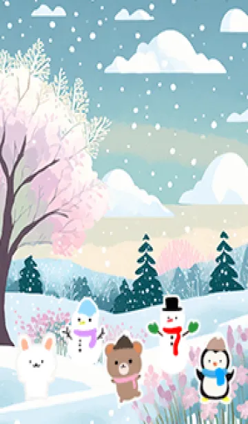 [LINE着せ替え] 可愛い北欧風着せかえ(Winter-286)の画像1