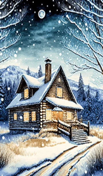 [LINE着せ替え] 優美な冬の風景の着せかえ(Winter-205)の画像1