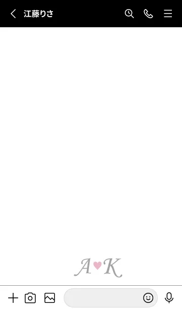 [LINE着せ替え] LOVE INITIAL-A&K イニシャル 6の画像2