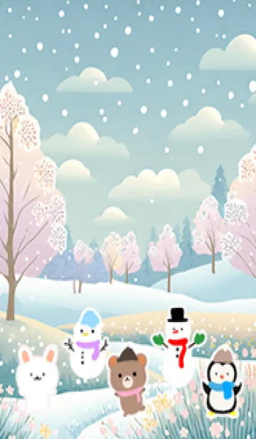 [LINE着せ替え] 可愛い北欧風着せかえ(Winter-287)の画像1