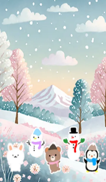 [LINE着せ替え] 可愛い北欧風着せかえ(Winter-289)の画像1